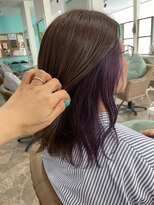 ヘアーディア みどり店(Hair...DiA) インナーカラーバイオレット