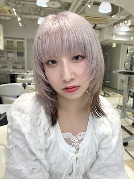 アドネ プライム(adne prime) ホワイトシルバー/パールベージュ/エンドカラー/モーヴピンク