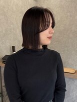 コク 千葉駅西口(COQU)&nbsp;ヘイリーボブ/センターパート/千葉【積田佳奈】