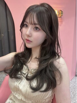 ボタン シブヤ(VOTAN SHIBUYA) オリーブ/グレージュ/韓国ヘア/渋谷/レイヤー/顔まわり