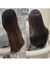 【絹のような理想の艶髪へ】リピート率ナンバー1♪髪質改善シルクストレート