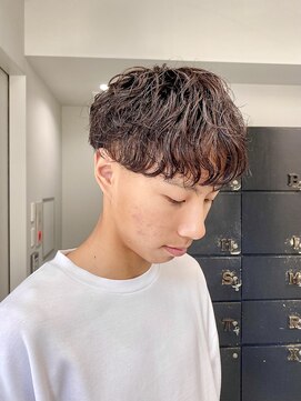ヘアー アイス 御器所本店(HAIR ICI) シャドウパーマ　メンズマッシュ　スパイラルパーマ　清潔感