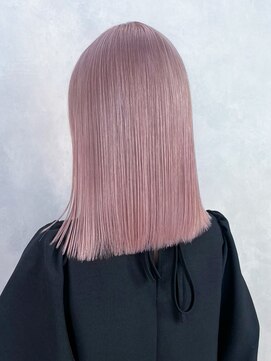 アルバム 銀座(ALBUM GINZA) ダブルカラーミディアムハイトーンブリーチ_ba573221