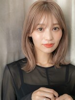 モッズヘア 越谷(mod's hair) ハイトーンブラウンアッシュ/外ハネミディアム/鎖骨ミディg