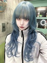 インク 渋谷(INK.)&nbsp;ミルクティーブロンドニュアンスウルフワンホンレイヤー渋谷