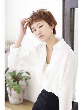 ラムス (rams) 【春にピッタリ】ピンクベージュショート