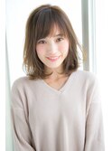 【Un ami】 大人かわいい 小顔ミディアムパーマ　松井幸裕