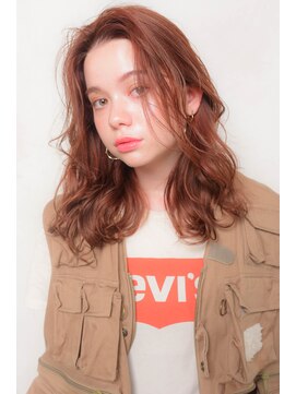 アリー 原宿 表参道(ALLY) [ALLY阿部]大人可愛いセミディ×ピンクベージュ　２