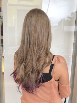 ジャパン ホンテン(JAPAN HONTEN) ホワイトベージュ×パープルラベンダー