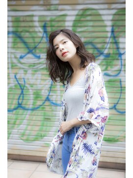 ミエルヘアーエスト 新宿店(mielhair est) 伸ばしかけアンニュイカールミディアム