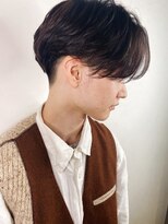 アンダーバーホワイト(_WHITE)&nbsp;重め前下がりセンターパート