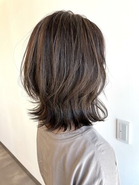 フェーディン(fa/din) 3Dハイライトグレージュレイヤーミディ