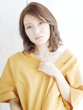 ヘアメイク ナル(hair make nalu) かきあげバングのカールスタイル