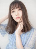 ワンカール大人ボブ☆切りっぱなしロブ