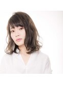 柔らかカールが可愛い大人ミディー　6/5