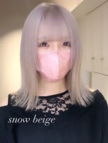 ベレーザ 渋谷(BELEZA)&nbsp;ba1626ワイトミルクティーブリーチオンカラーコリアンスタイル