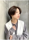 - 再現性◎マッシュボブ風ショートヘア -