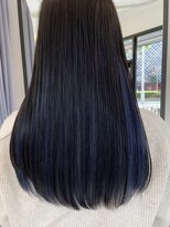 ヘアーアイスカルテット(HAIR ICI QUARTET)&nbsp;20代30代大人かわいい透明感★ネイビーインナーカラー