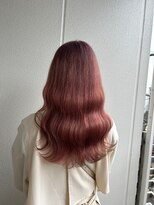 ガリカ シーム(Gallica/SEAM)&nbsp;【桑原雪音】大人ピンクベージュ/ゆるふわフェミニンロング