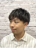 ツーブロック/マッシュ/ナチュラル/束感/黒髪/爽やか