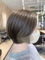 リレア 金町(Relair)&nbsp;黒髪/グレーベージュ/レイヤーロング/前髪パーマ[京成金町]