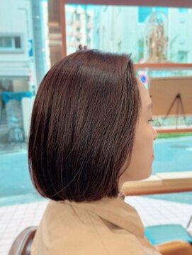 クリュウゲート 吉祥寺店(KURYU GATE) 切りっぱなしボブ/黒髪/グレーベージュ/レイヤーロング[吉祥寺]