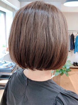 ノル(Knoll) 透明感ボブ/ココアベージュ/タッセルカラー/ミニボブ[日比谷