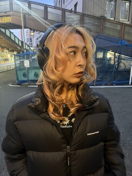 カンナ オーガニック ヘアデザイン(CANNA ORGANIC & HAIR DESIGN) [代官山/CANNA]ペールオレンジ×韓国レイヤーカット