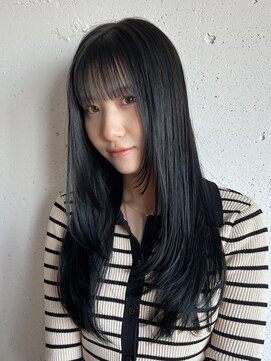 メアリー バイ メリー(marry by merry) 【立町メアリーバイメリー】☆ワンカールロングブルーブラック☆