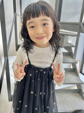 ヘアー アイス 御器所本店(HAIR ICI) 10代20代チャイルドパーマ可愛いミディアムロングパーマ
