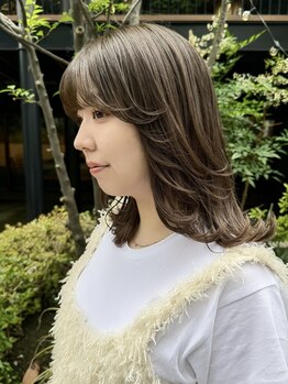 レイドバック(LAID BACK)の写真/【レイヤーカット】【韓国くびれヘア】【シースルーバング】輪郭・骨格に合わせた小顔見せ似合わせカット☆