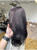 ブリーチ有 ダークカラー ラベンダーグレージュ