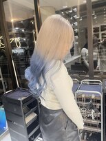 髪屋 紬 【Chu】ハイトーン/グラデーションカラー/ミルクティーベージュ