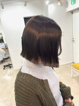 シエル フクオカ(CIEL FUKUOKA) ダークグレージュ×ぱつっとbob