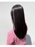 20代30代40代◎＊柔らかピンクグレージュ×艶ロング