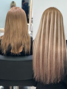 ラピステン 福岡天神 大名店(Lapis) ハイライト¥ホワイトグレージュミニウルフデジタルパーマ