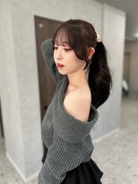 ボタン ハカタ(VOTAN hakata) 盛れる顔周りカット/薄め前髪/暗めカラー