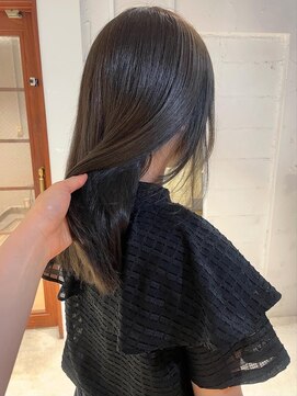 コフィー バイ メルト 吉祥寺(cofy by melt) 【松本咲花】ブリーチなしダブルカラーオリーブグレージュ透明感