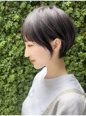 イメチェン小顔似合わせ30代40代50代グレージュショートボブ