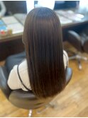 潤い満ちる◎艶感ロングストレート/髪質改善/ストレート