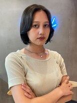 ロンドアジュール 横浜(Lond azur) 縮毛矯正/韓国/韓国ボブ/顔周りカット/横浜/グレージュ