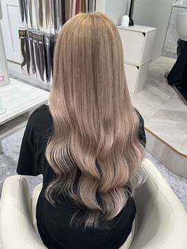 ココ エクステンション(coco extension) ブラック×ライトピンクインナーカラー