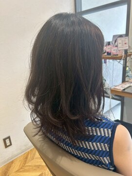 ヘア ルーナ バイ アプリーレ(hair lune by Aprire) 小顔くびれレイヤーカット大人可愛い立体感ミディ透明感ブラウン