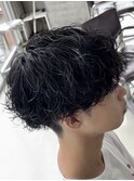 ツイストスパイラルパーマ波巻きスパイラルパーマメンズマッシュ