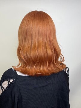 コロ(COLO) 【吉祥寺】ダブルカラー ブリーチ アプリコットオレンジ