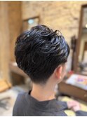 毛流れフェザーパーマ