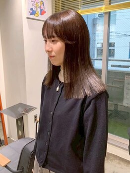 ノル 栄矢場町(nol)の写真/【名古屋/栄駅2分】癖や髪質のお悩み解消サロン！ダメ-ジレス特化ケアストレ-トで自然なサラサラヘアへ♪