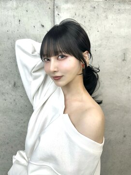 ビューブルー 亀戸錦糸町(VIEW BLUE) 小顔に見せるレイヤーカット/白髪ぼかしハイライト/髪質改善