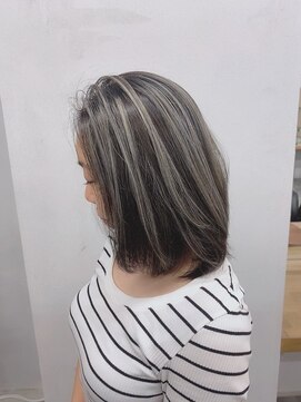 アンジェリカ 名古屋店(ANGELICA) ダークグレージュ×シルバーハイライト【川見駿行】