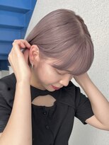 ミーム 原宿 表参道(meme)&nbsp;☆ハイトーンブリーチミルクティーカラーホワイトベージュカラー